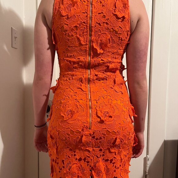 Super fun orange appliqué summer dress - Picture 9 of 13